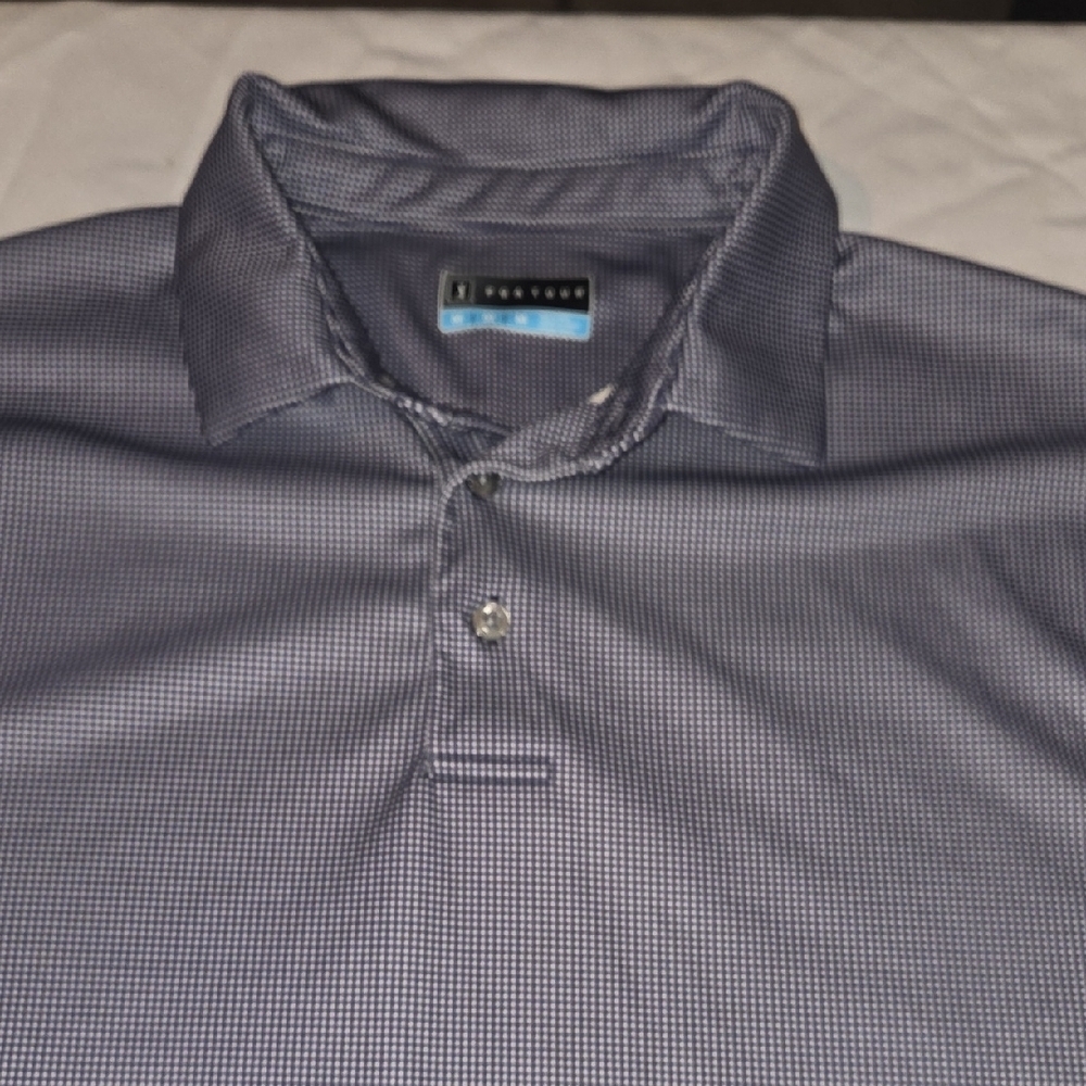 PGA Tour Men's Polo Shirt - Blue Gray - Picture 2 of 6